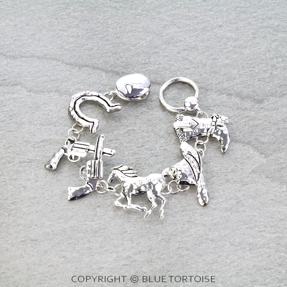 Western Vintage Multi Charm Bracelet