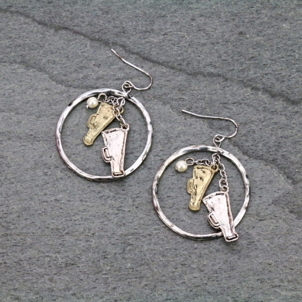 Sports "Cheer Megaphone" Fish Hook Earrings