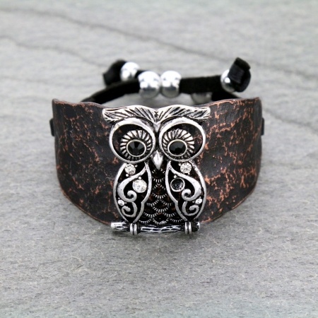 Animal Owl Cuff Bracelet