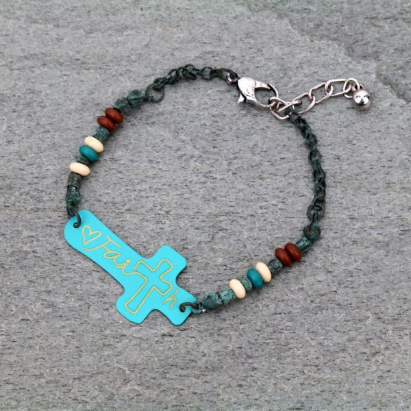 Cross Charm Bracelet