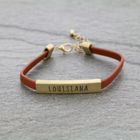 Fashion State "LOUISIANA" Bangle Bracelet