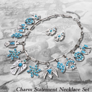 Western Charm Statement Necklace Set

#westernjewelry #charm #statement #necklace #earrings #set #westernstyles #western #uswholesaler #newarrivals