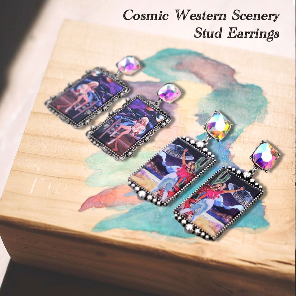 NEW NEW!
Cosmic Western Scenery Stud Earrings
#westernjewelry #westernaccessories #westernstyles #western #cosmic #scenery #studeaarings #earrings #uswholesaler #newarrivals