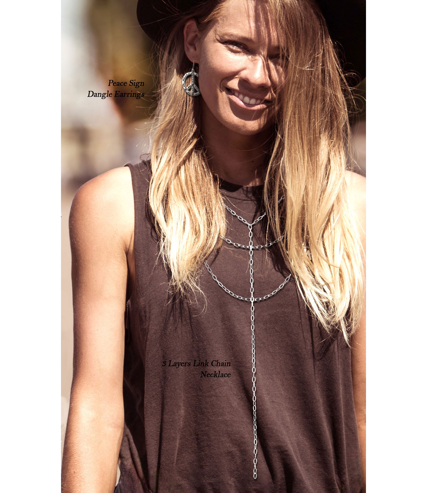 New Arrivals~

Peace Sign Dangle Earrings

3 Layers Link Chain Necklace

#westernjewelry #westernaccessories #westernstyles #newarrivals #hotitmes #sellingfast #uswholesaler