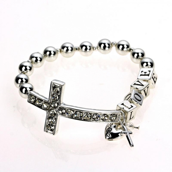 Cross Stretch Bracelet-OB04630/ASCRY