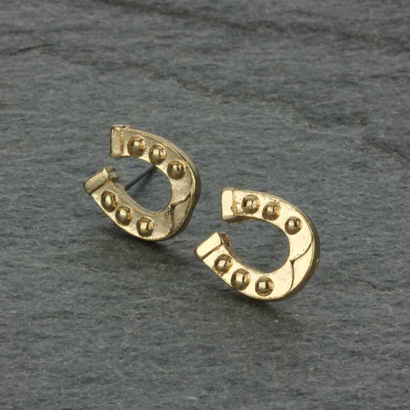 Horseshoe Post Earrings