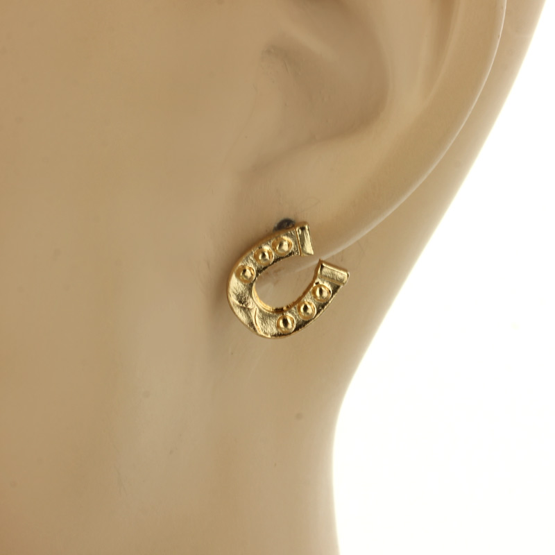 Horseshoe Post Earrings - Image 2