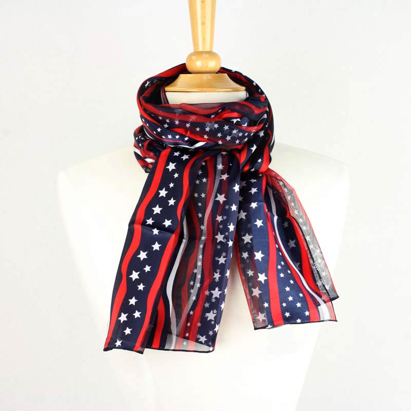 American Flag 12 Pcs Scarf Set – Bluetortoisewholesale