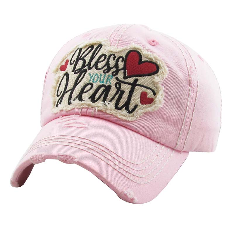 "BLESS YOUR HEART" Washed Vintage Ball Cap - Image 2