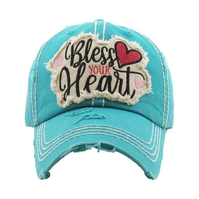 "BLESS YOUR HEART" Washed Vintage Ball Cap