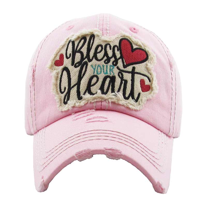 "BLESS YOUR HEART" Washed Vintage Ball Cap