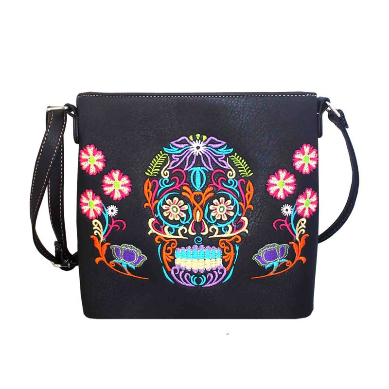 Western Sugar Skull Crossbody Bag – Bluetortoisewholesale