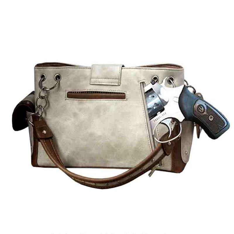 Western Turquoise Accent Concho Handbag - Image 2