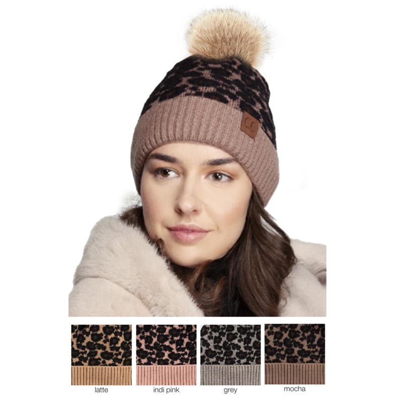 C.C Animal Print Beanie - Image 2