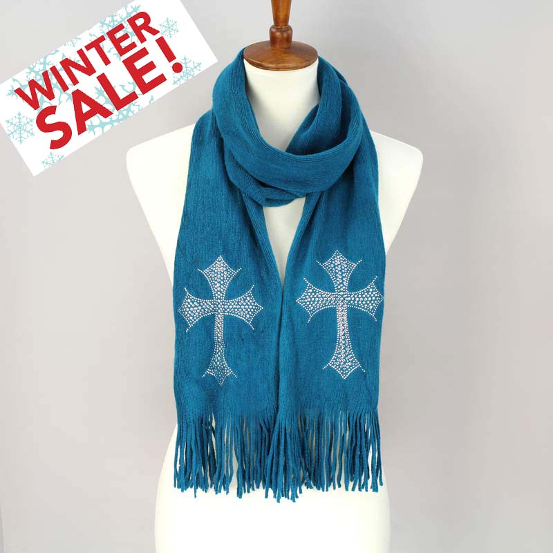 Dozen Pack Cross Scarf (Bulk Discount)