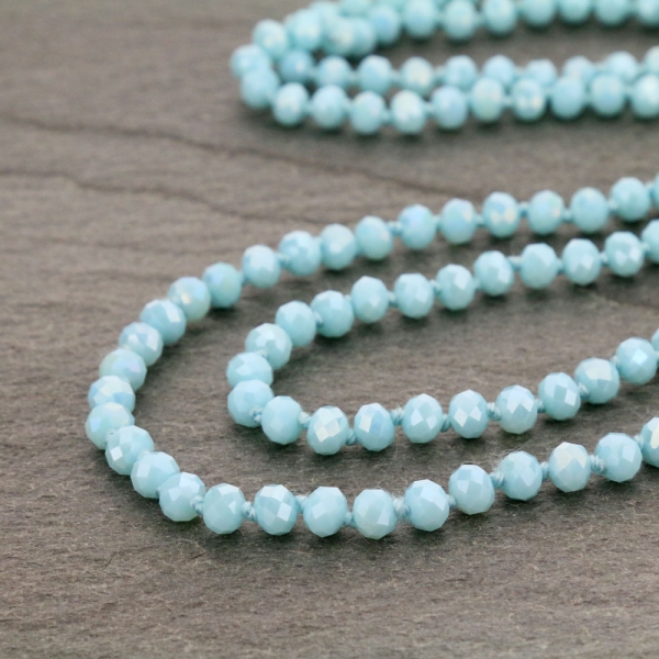 60" Endless Crystal Bead Necklace - Image 2