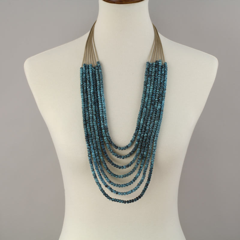 7 Layered Bead Necklace Bluetortoisewholesale