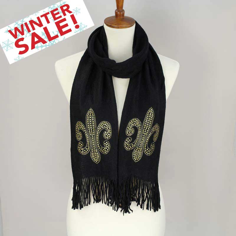 Winter Special Sale! Dozen Pack Fleur De Lis Scarf (Bulk Sale)