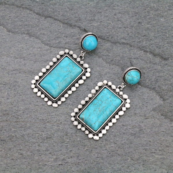 Natural Stone Earrings