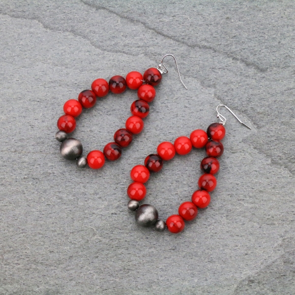 Big! Beaded Earrings-721236