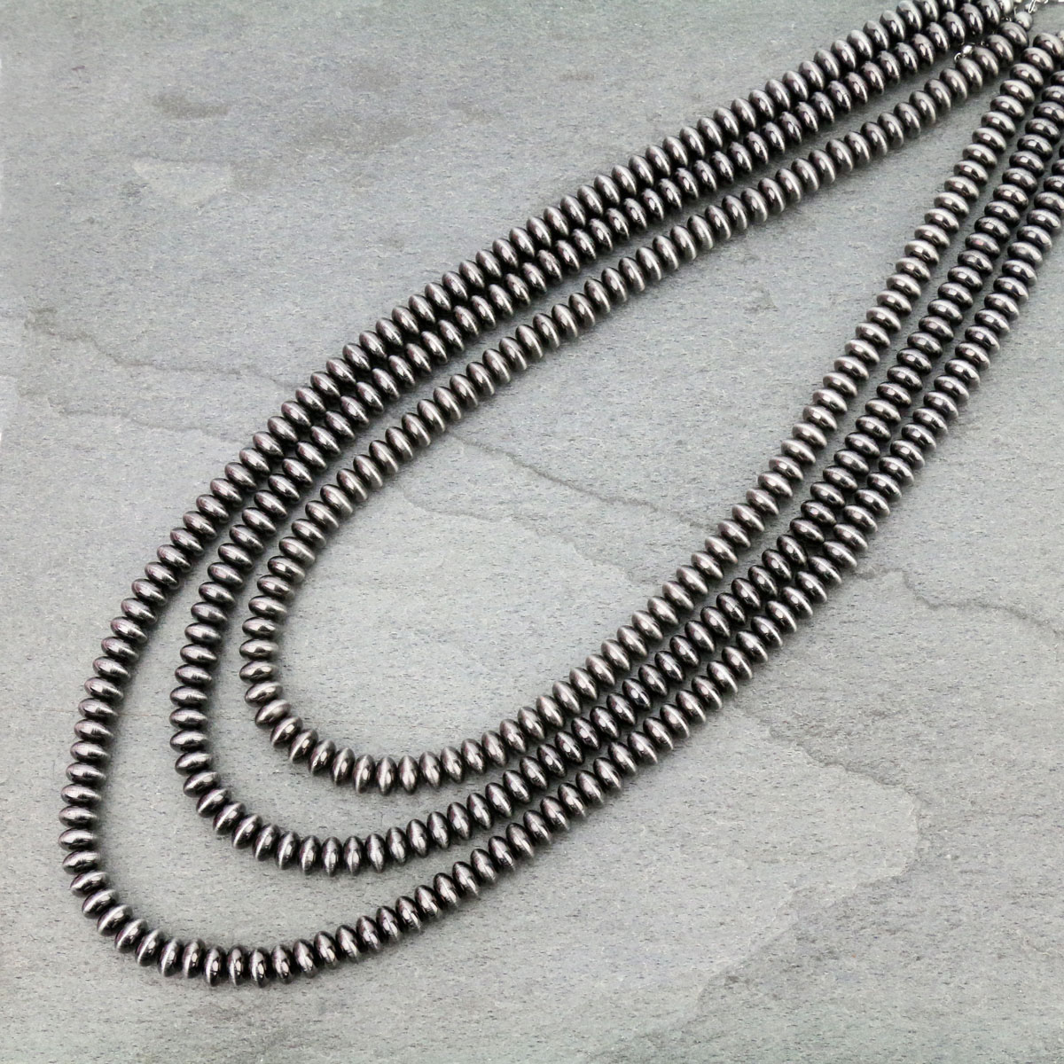 Navajo Pearl Layered Necklace-KN-0002/SB