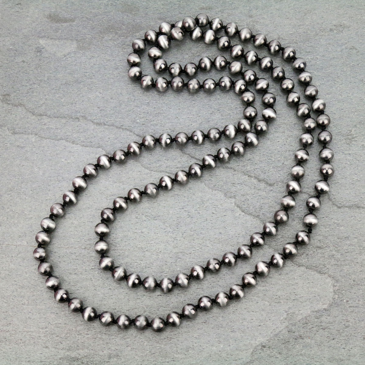 Navajo Pearl Long Necklace-KN-0010/SB