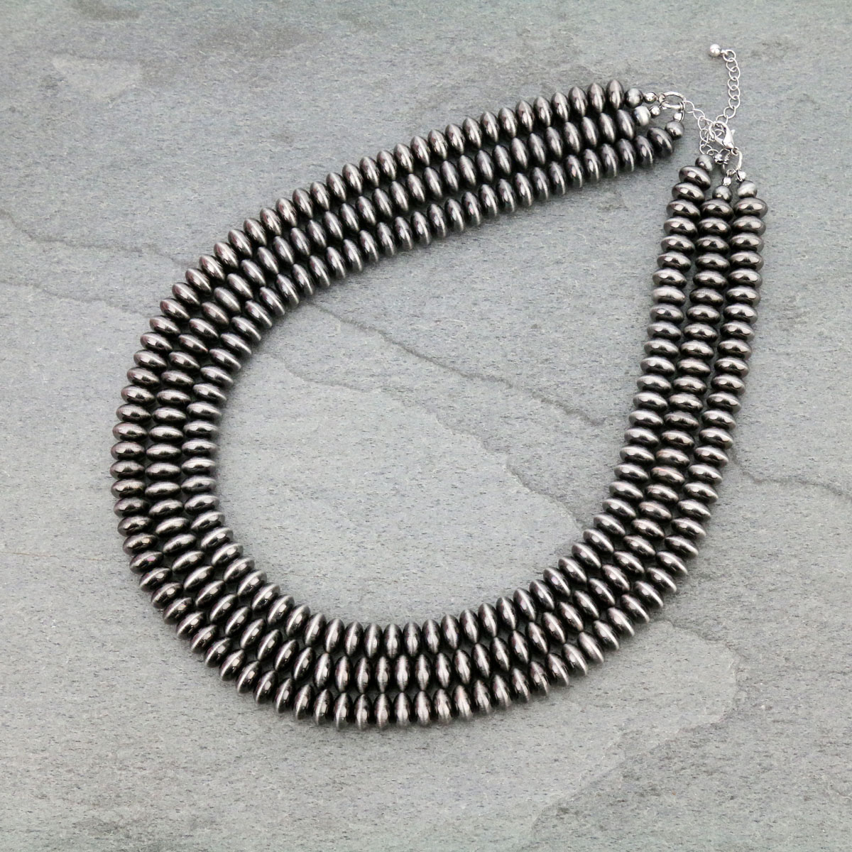 Navajo Pearl Layered Necklace-KN-0001/SB