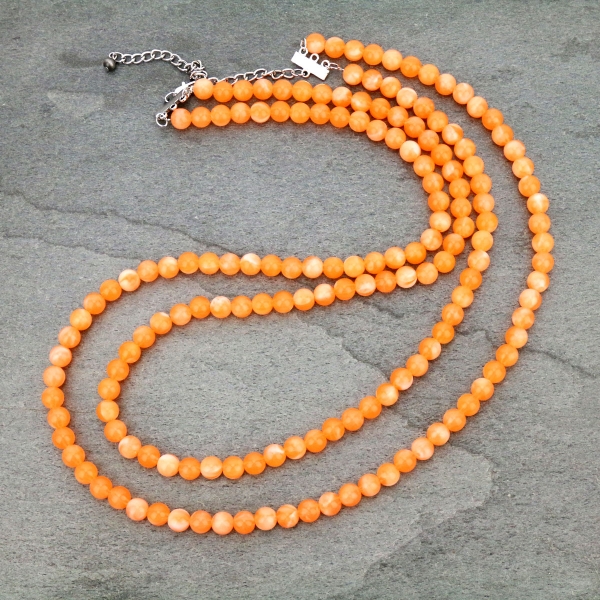 18" Round Beaded Necklace-733522