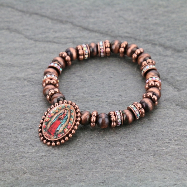 Mother of Guadalupe Stretch Bracelet-DB-0138/COP