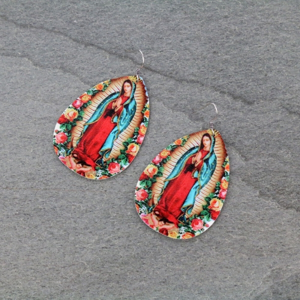 Our Lady of Guadalupe Dangle Earrings-ER0728