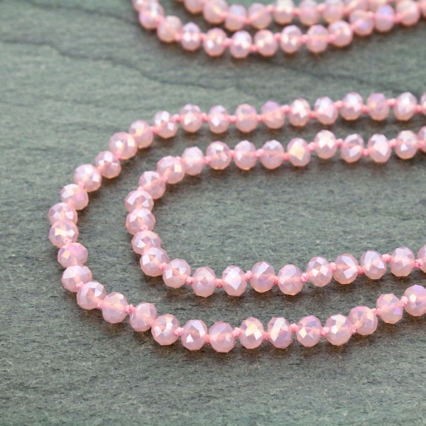 60" Endless Crystal Bead Necklace - Image 3