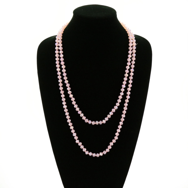 60" Endless Crystal Bead Necklace - Image 4