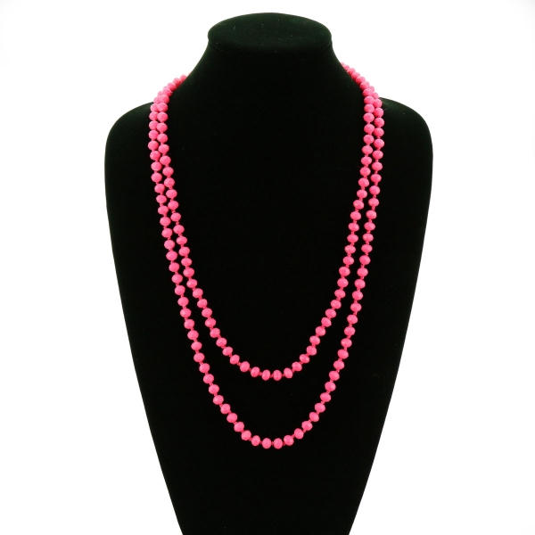 60" Endless Crystal Bead Necklace - Image 4