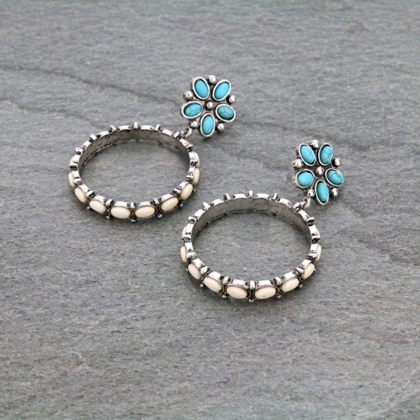 Western Circle Stud Earrings