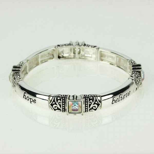 Religious Stretch Bracelet-AB7937/ASAB