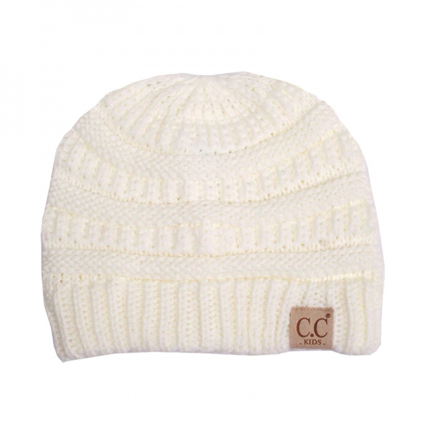 CC Beanies Diagonal Stripes Cross Pattern Pom Beanie for 