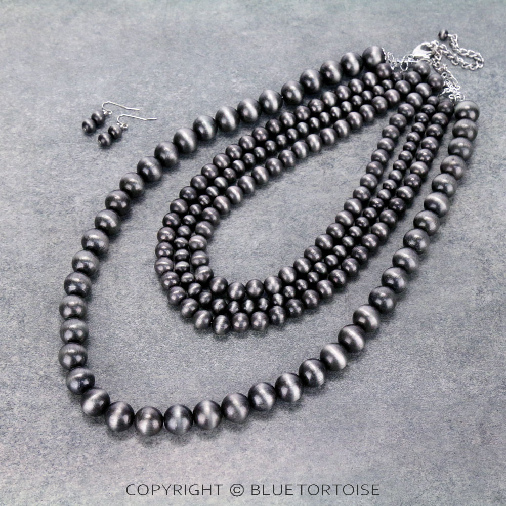 Chunky! Navajo Style Pearl Necklace – Bluetortoisewholesale