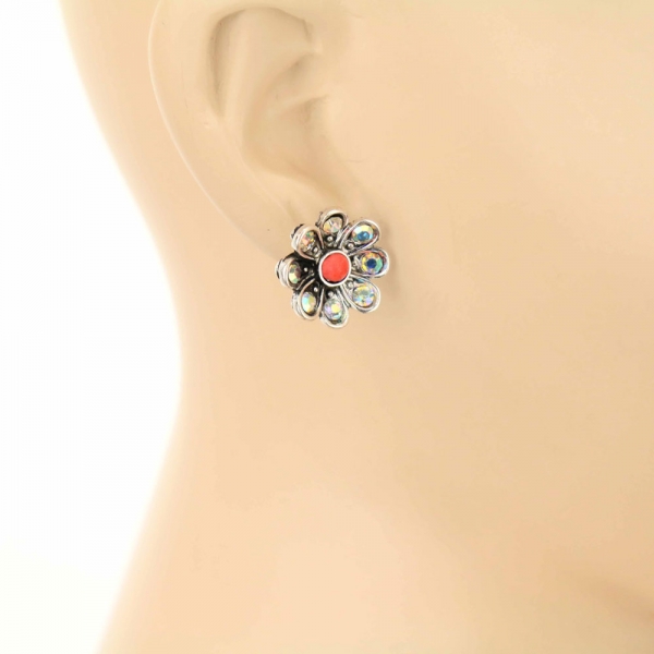 3 Pair Flower Earring Set - Image 2