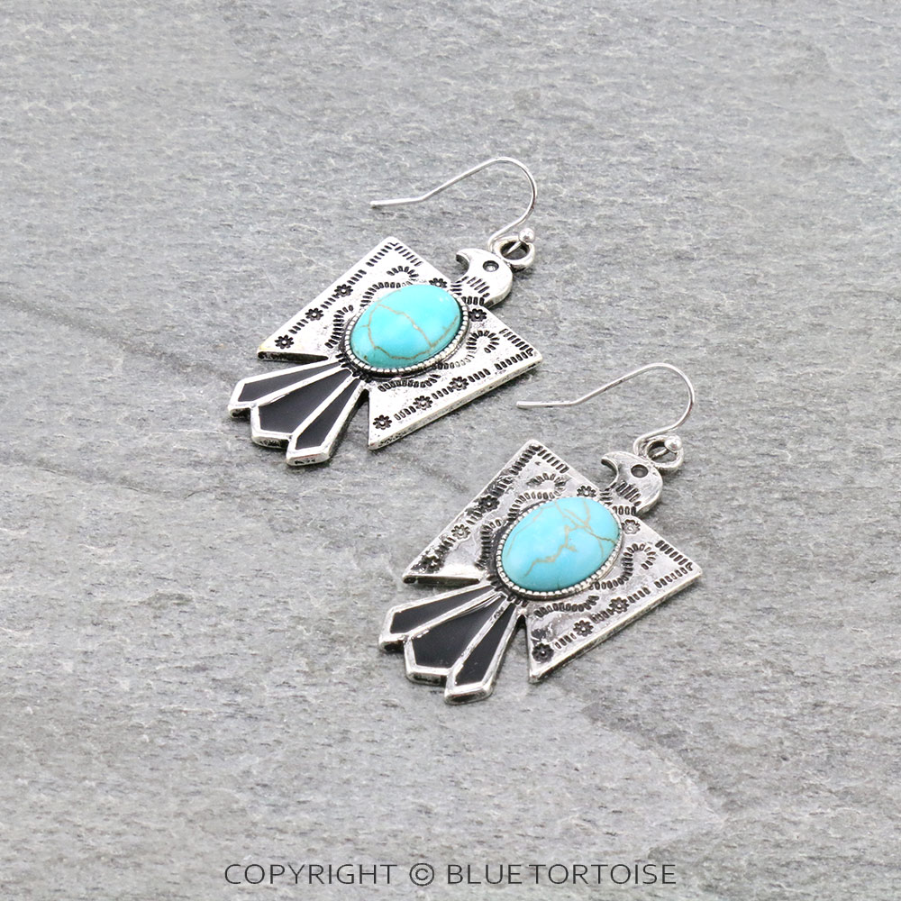 Western Thunderbird Dangle Earrings – Bluetortoisewholesale
