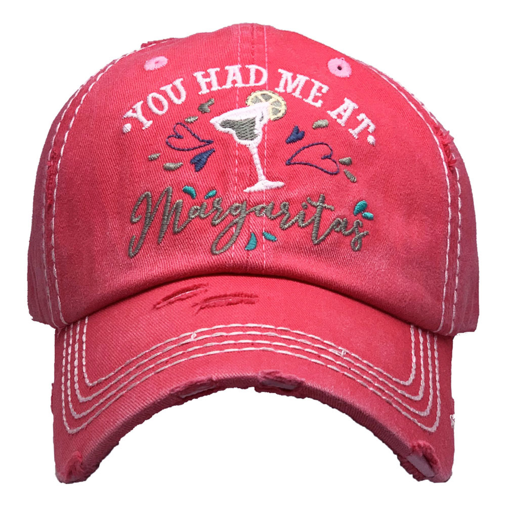 “You Had Me At Margaritas” Washed Vintage Ball Cap – Bluetortoisewholesale