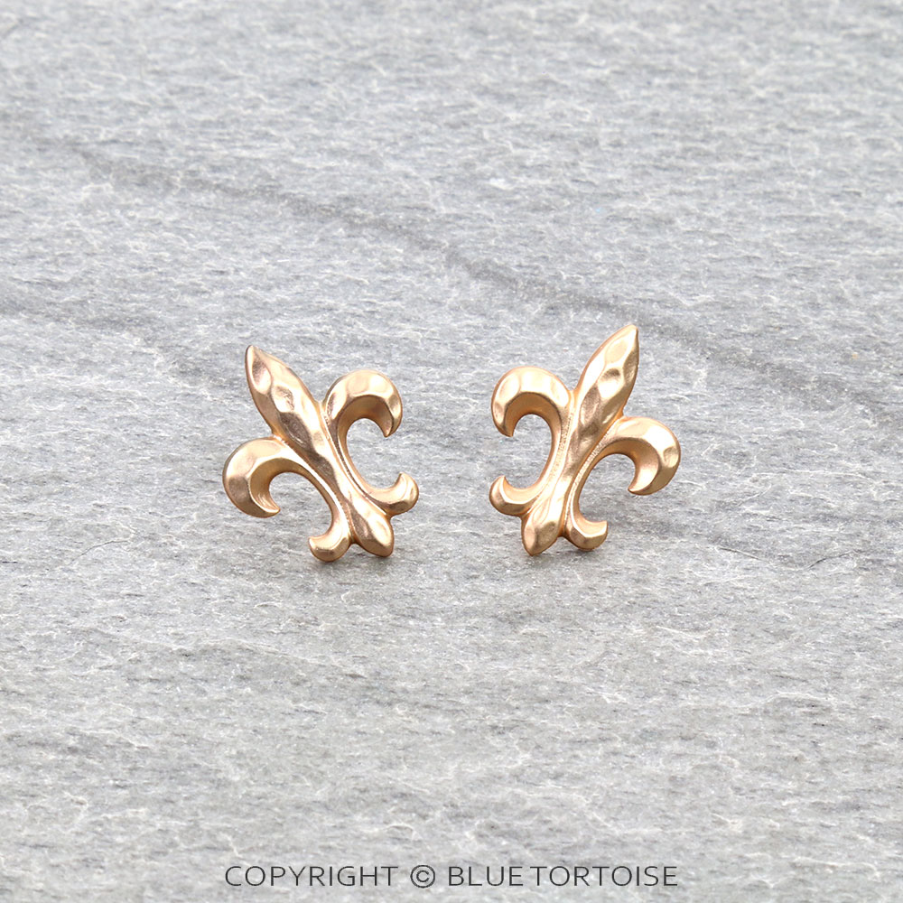 Fleur De Lis Stud Earrings Fleur De Lis NOLA Jewelry 