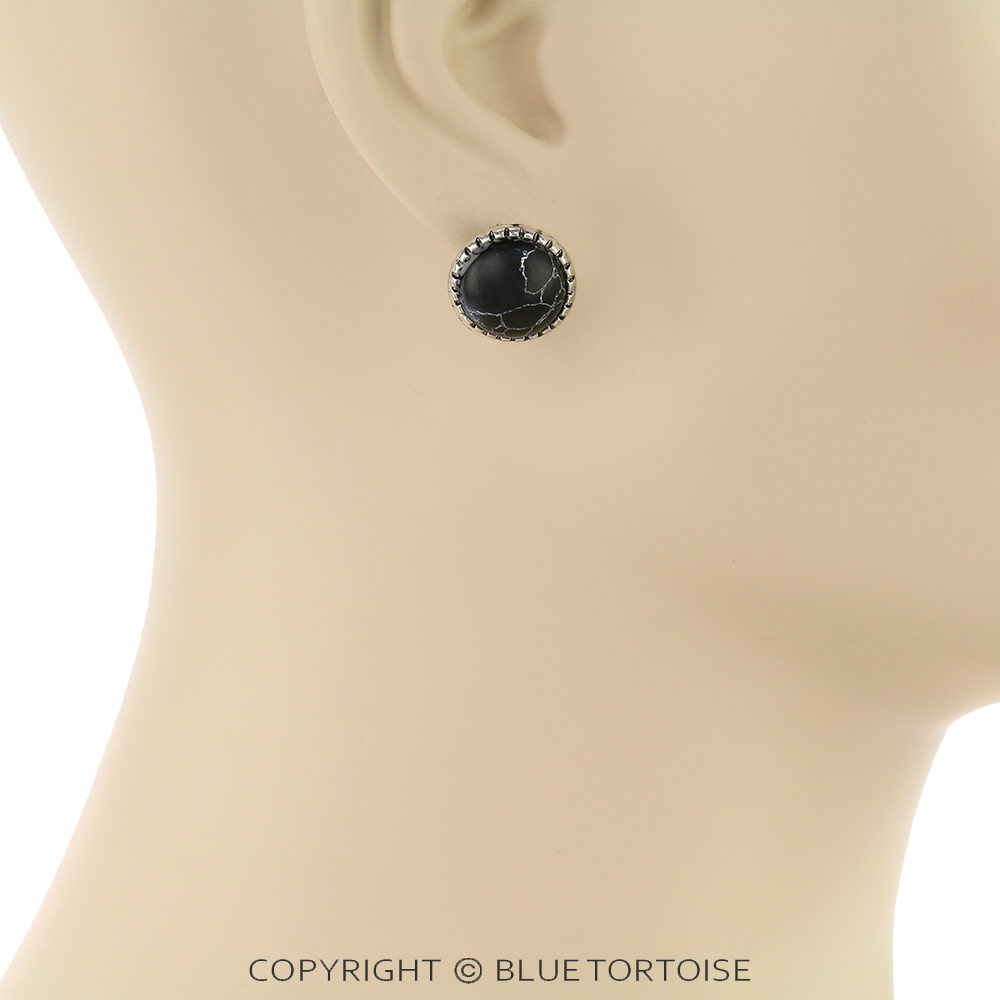 3 Pair Thunder Stone Earring Set – Bluetortoisewholesale