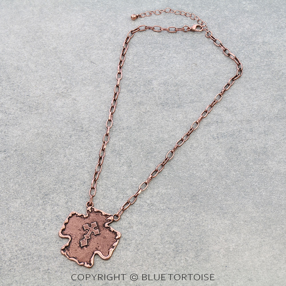 Western Cross Pendant Necklace