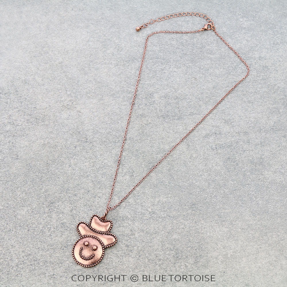 Western Smile Cowboy Pendant Necklace