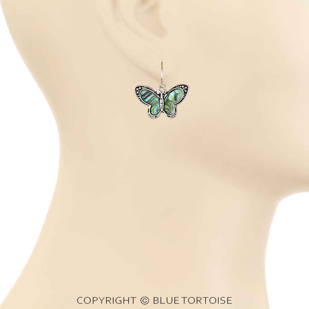 Western Butterfly Dangle Earrings - Image 2