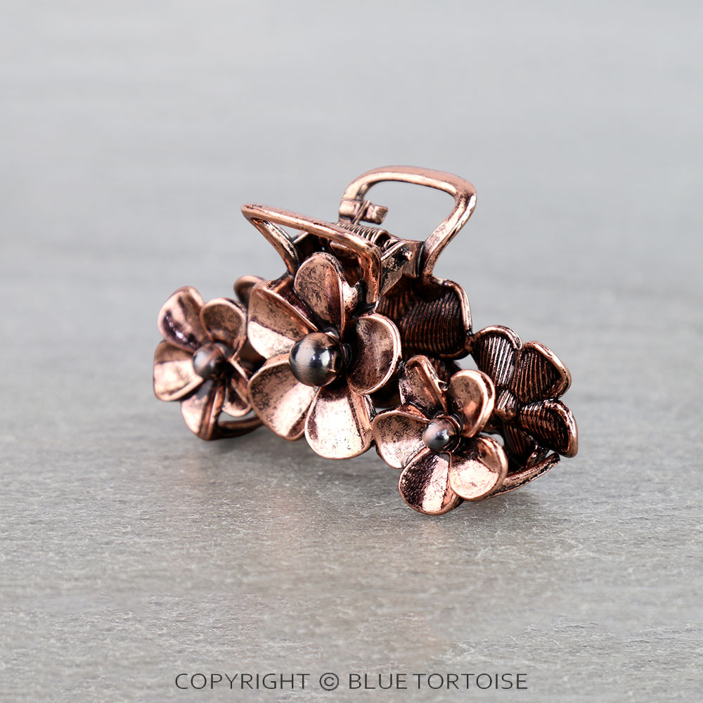 2.5" Western Flower Hair Claw Clip