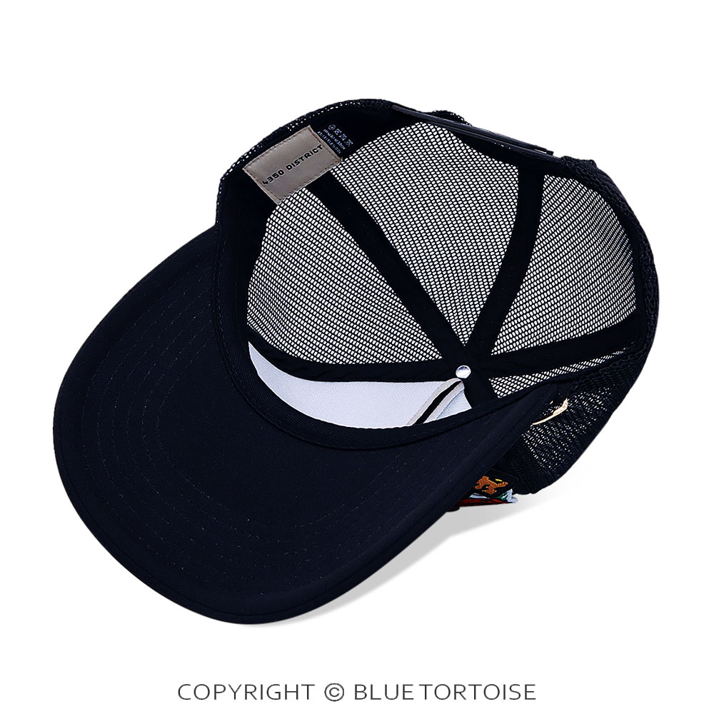 Country Patch Meshback Ball Cap with Hat Chain - Image 4