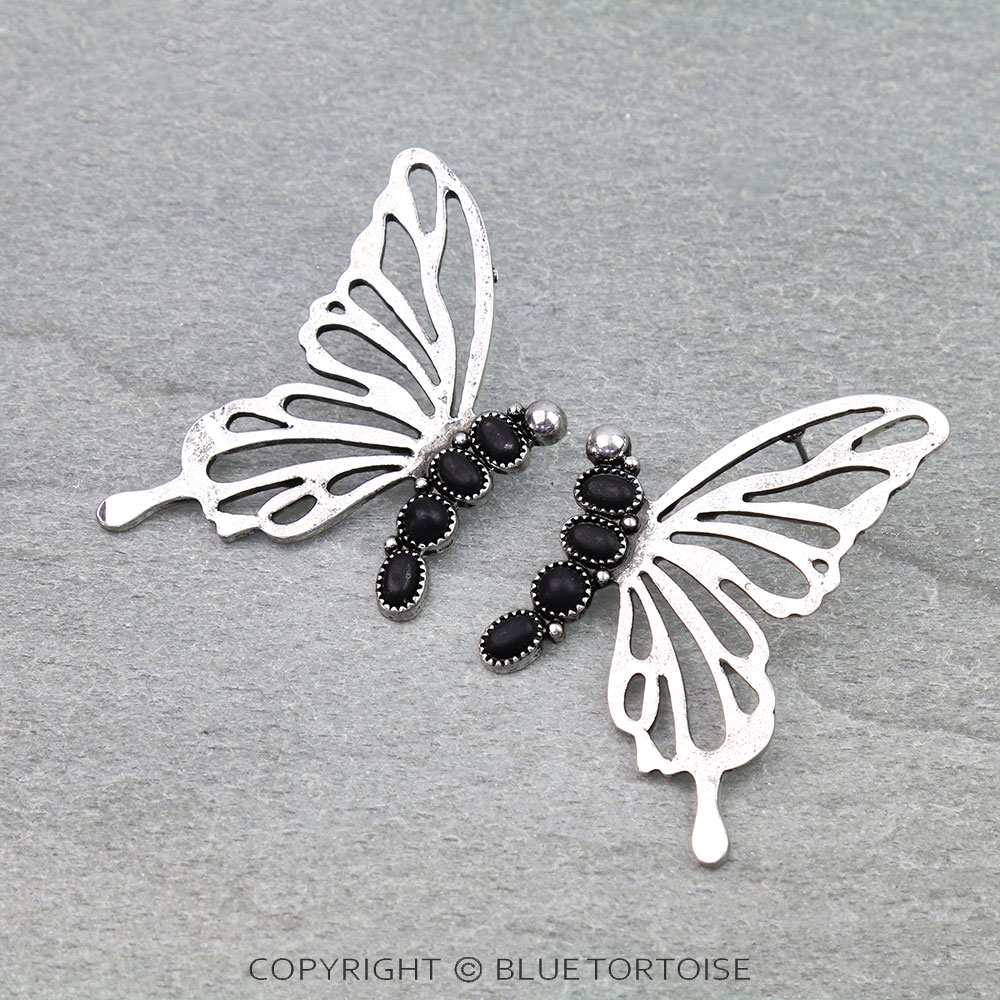 Western Butterfly Stud Earrings