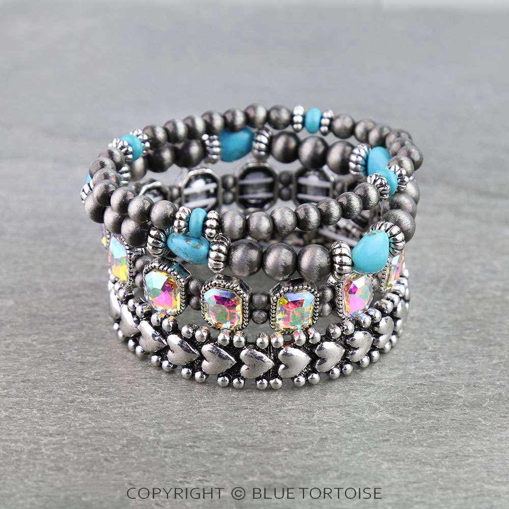 Western Heart Stackable Bracelet