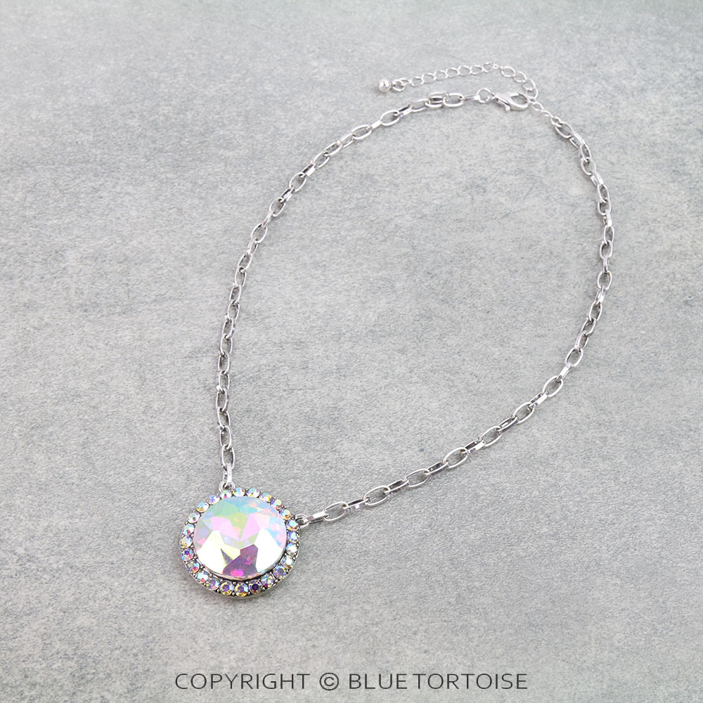 Western Round Stone Necklace